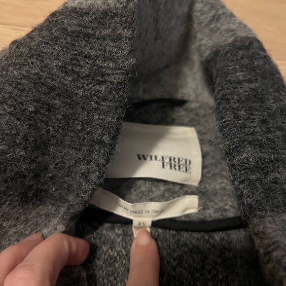 Grey Plaid Aritzia Neelam Wool Jacket Size XS - Picture 4 of 5